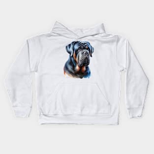 Neapolitan Mastiff Watercolor - Beautiful Dog Kids Hoodie